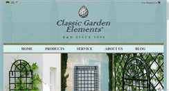 Desktop Screenshot of classic-garden-elements.co.uk